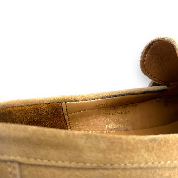 NWT Steve Madden Beth Penny Loafer in Sand Suede Chunky Lug Sole Slip On Tan NEW - Picture 7 of 7